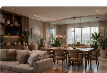 Ambiente residencial sofisticado